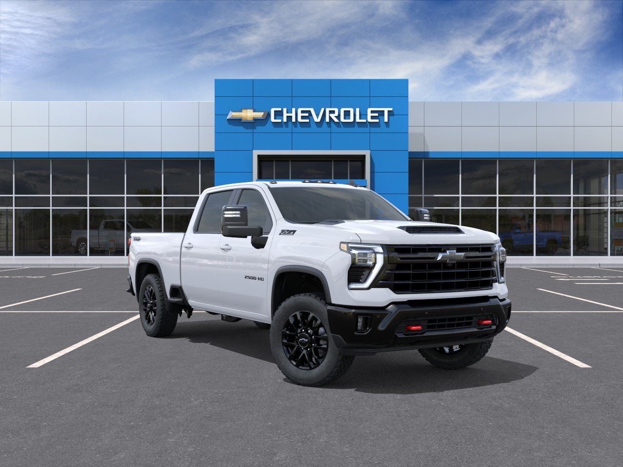2026 Chevrolet Silverado 2500 HD LT in Summit White — front three-quarter view