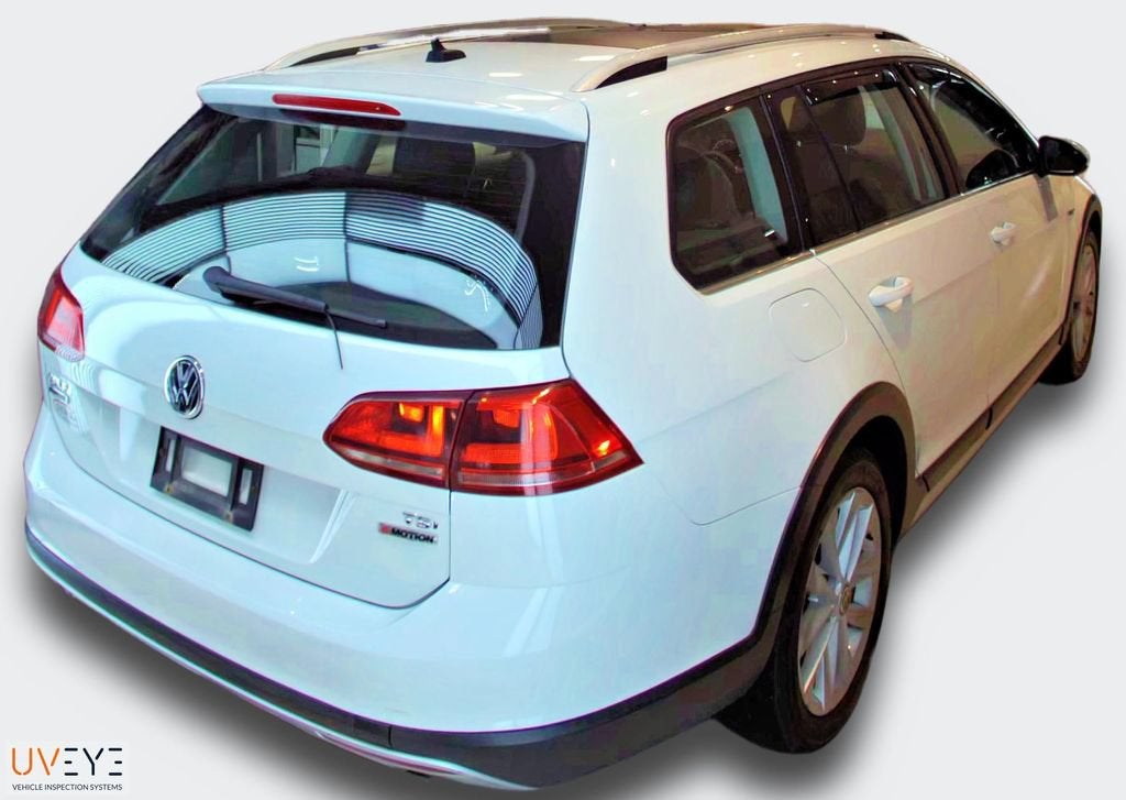 2017 Volkswagen Golf Alltrack — rear three-quarter view